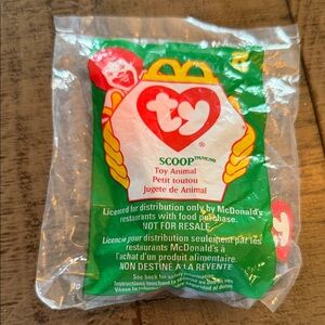 McDonald's TY Beanie Baby in Green Packaging